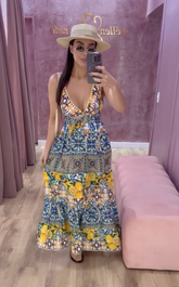 Vestido Nivea    Longo